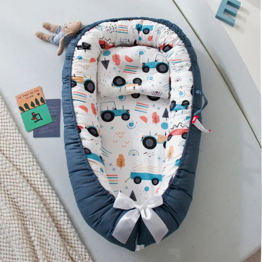 Berceau Bébé - NidPortableBébé™ - Voiture Bleue - Ma boutique Sommeil